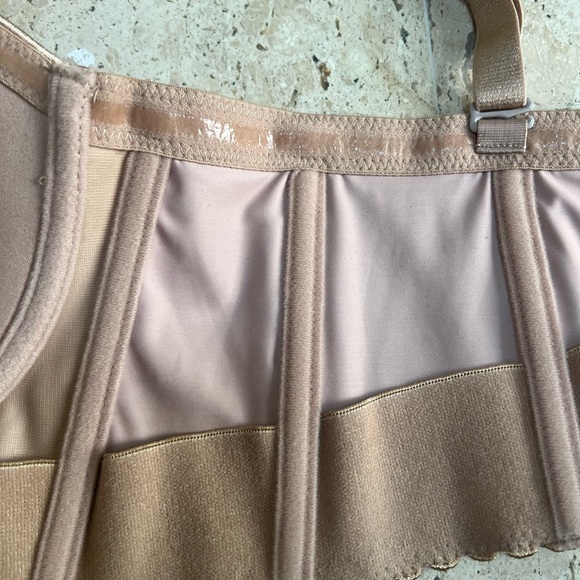 SEA BBOT Women Longline Strapless Bra Full Coverage Corset Bra Hide Back Fat 38C - Picture 7 of 9